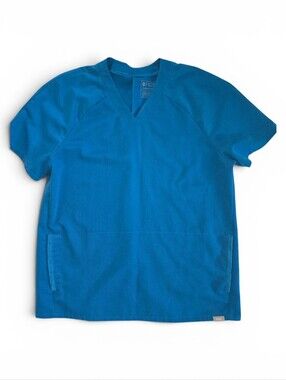 Figs Size L Kngaroo Pocket Scrub Top